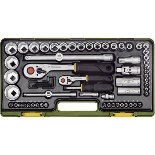 Proxxon Industrial Super-set sada nástrčných klíčů, palcový , 1/4 (6,3 mm), 1/2, 65dílná, 23294