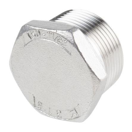 Nerezová spojka trubek Přímý Zástrčka 30.48 mm Vnější Šestihran RS PRO 1-1/4 in