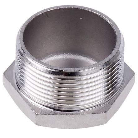 Nerezová spojka trubek Přímý Zástrčka 30.734 mm Vnější Šestihran RS PRO 1-1/2 in