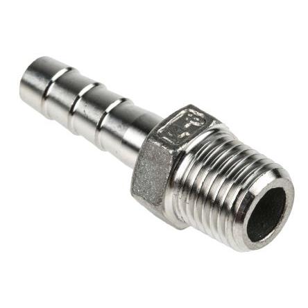 Nerezová spojka trubek Přímý Vsuvka 42.926 mm Vnější Šestihran RS PRO 1/4 in Vnější 8 mm