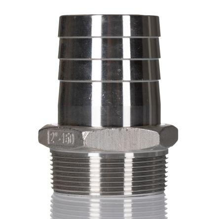 Nerezová spojka trubek Přímý Vsuvka 88 mm Vnější Šestihran RS PRO 2 in Vnější 51.5 mm