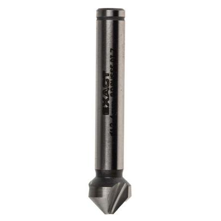 Vrták, Rychlořezná ocel E, celková délka: 56 mm 90 ° průměr hlavice 12.4 mm, počet drážek: 3 EXACT 1
