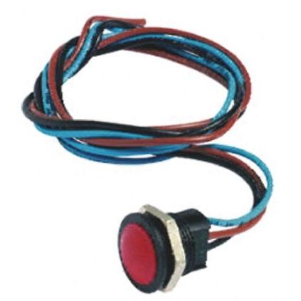 APEM Tlačítkový spínač, řada: IA IP67 SPDT Panel 16.2 mm 2A 24 V dc 1 kV ac