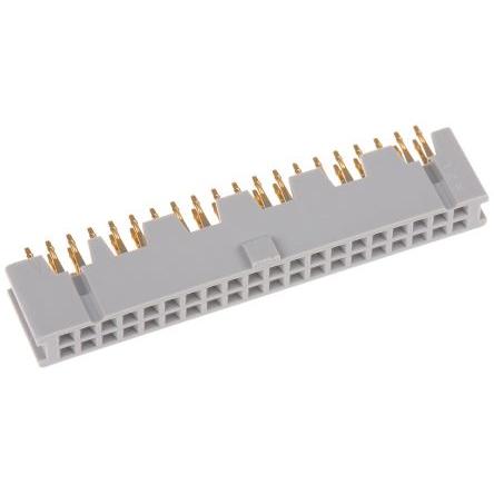 Patice PCB, řada: 8500, orientace těla: Rovný, rozteč: 2.54 mm Deska-deska, počet kontaktů: 40, počet řad: 2, Průchozí