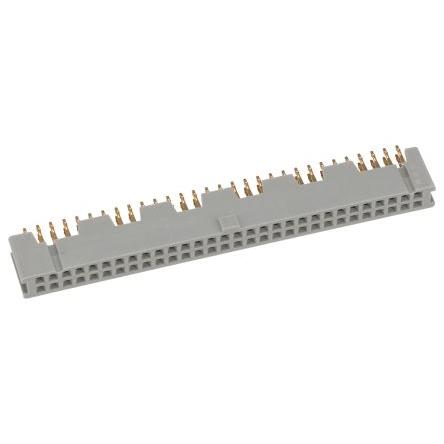 Patice PCB, řada: 8500, orientace těla: Rovný, rozteč: 2.54 mm Deska-deska, počet kontaktů: 60, počet řad: 2, Průchozí