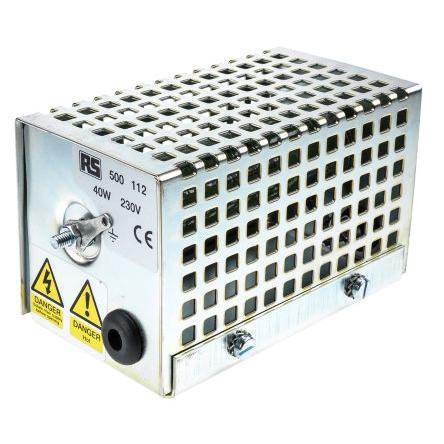 RS PRO Zapouzdřené topné těleso 40W 230V ac 40W 88 °C 121mm 67 mm