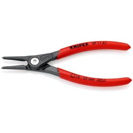 Kleště na pojistné kroužky, celková délka: 140mm 1, Chrom-vanadová ocel, Elektrická ocel Knipex Přímý
