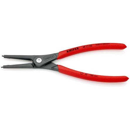 Kleště na pojistné kroužky, celková délka: 225mm 1, Elektrická ocel, Chrom-vanadová ocel Knipex