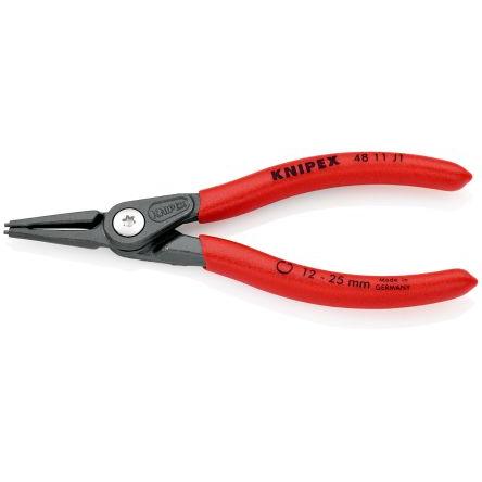 Kleště na pojistné kroužky, celková délka: 140mm 1, Chrom-vanadová ocel, Elektrická ocel Knipex Přímý