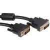 Roline, A: Vnější DVI-D, B: Vnější DVI-D 5 m Kabel DVI, Černá, Polyvinylchlorid