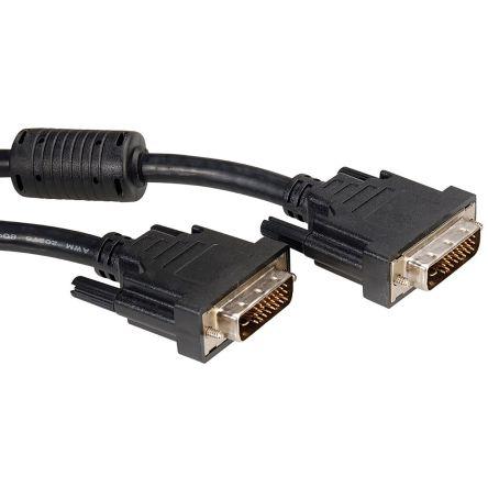 Roline, A: Vnější DVI-D, B: Vnější DVI-D 5 m Kabel DVI, Černá, Polyvinylchlorid