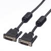 Roline, A: Vnější Duální propojení DVI-D, B: Vnější DVI-D 3 m Kabel DVI, Černá, Polyvinylchlorid