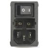 Schurter Konektor IEC 1A C14 Vnější, Zacvakávací montáž 5 x 20 mm, 250V ac 2 póly, 50Hz, 60 Hz Pájecí, 85 °C 2, -25 °C