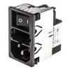 Schurter Konektor IEC 2A C14 Vnější, Zacvakávací montáž 5 x 20 mm, 250V ac 2 póly, 50Hz, 60 Hz Pájecí, 85 °C 2, -25 °C