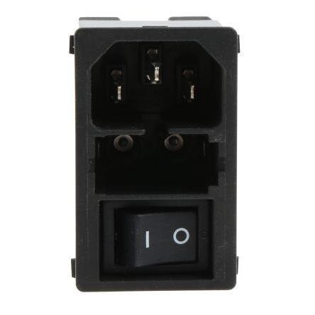 Schurter Konektor IEC 10A C14 Vnější, Zacvakávací montáž 5 x 20 mm, 250V ac 2 póly, 50Hz, 60 Hz Pájecí, 85 °C 2, -25 °C
