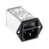 Schurter Konektor IEC 4A C14 Vnější, Montáž do panelu, 250V ac, 60Hz Rychlé připojení, 85 °C, -25 °C
