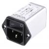 Schurter Konektor IEC 6A, řada: DC12 C14 Vnější, Montáž do panelu, 250V ac, 60Hz Rychlé připojení, 85 °C, -25 °C