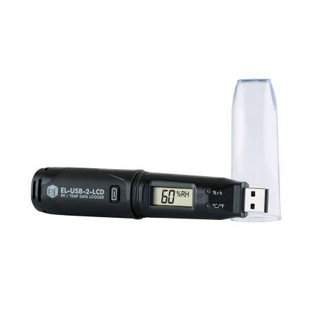 Datový záznamník Rosný bod, Vlhkost, Teplota, číslo modelu: EL-USB-2-LCD Teplota a vlhkost Lascar, typ rozhraní: USB 1