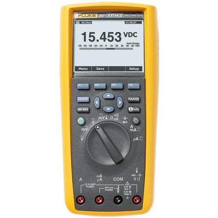 Multimetr Ruční 10 A, typ displeje: Digitální 1000 V, číslo modelu: 287 Fluke True RMS 10 A, ISOCAL