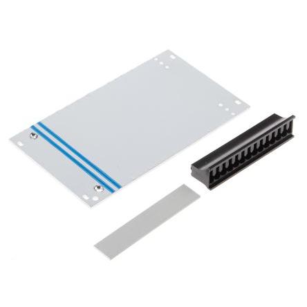 RS PRO Regálový panel 19in Přední panel, Hliník 3 U x 14 HP barva Šedá