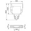 Phoenix Contact Svorkovnice pro komponenty 3036796, řada: PCO, 250V Šedá zásuvný modul