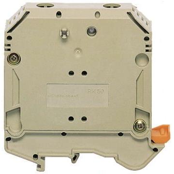 RS PRO Svorkovnice pro montáž na lištu DIN, 1kV Hnědá 16mm², 50 mm² 1