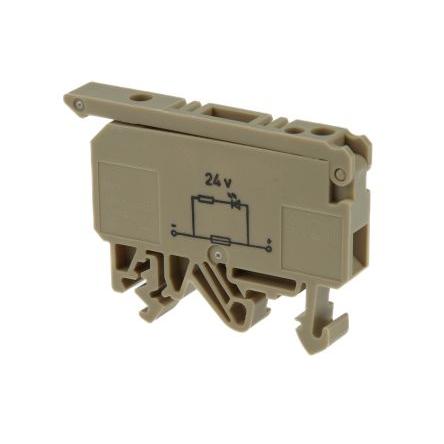 Držák pojistek s montáží na lištu DIN 24V RS PRO 5 x 25 mm