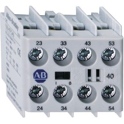 Allen Bradley Blok pomocných kontaktů 3 NO, 1 NC 4 Zaklapávací montáž, rozsah: 100K s Šroub 12 A