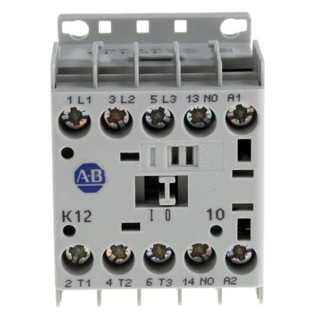 Allen Bradley 1 NO Stykač napětí ve vinutí 24V dc 3pólový 12 A 690V ac 5.5 kW s 3 NO kontakty 24V dc Řízení motoru,