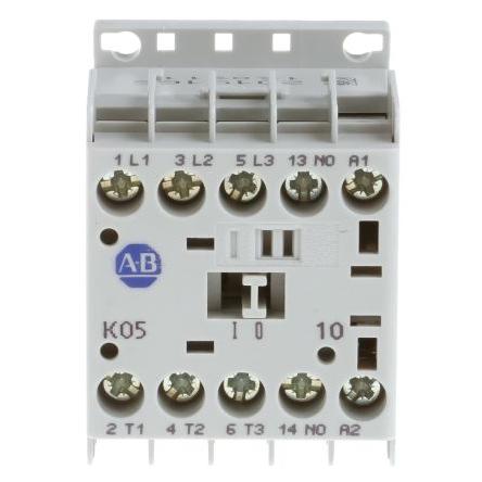 Allen Bradley 1 NO Stykač napětí ve vinutí 24V 3pólový 5 A 690V ac 2.2 kW s 3 NO kontakty 24V Řízení motoru, Reverzační,