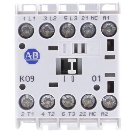 Allen Bradley 1 NC Stykač napětí ve vinutí 24V dc 3pólový 9 A 690V ac 4 kW s 3 NO kontakty 24V dc Řízení motoru,