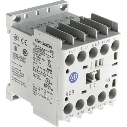 Allen Bradley 1 NO Stykač napětí ve vinutí 230V ac 3pólový 9 A 690V ac 4 kW s 3 NO kontakty 230V ac Řízení motoru,