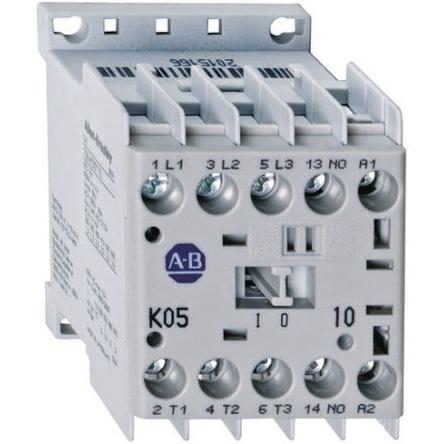 Allen Bradley 1 NC Stykač napětí ve vinutí 24V ac 3pólový 9 A 690V ac 4 kW s 3 NO, 1 NC kontakty 24V ac Řízení motoru,