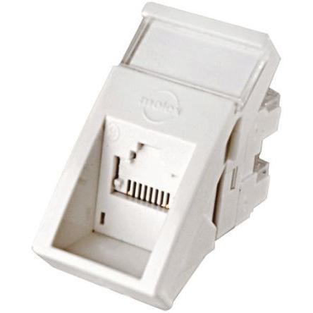 Telefonní zásuvka, řada: PowerCat, RJ45 Bílá Molex Premise Networks