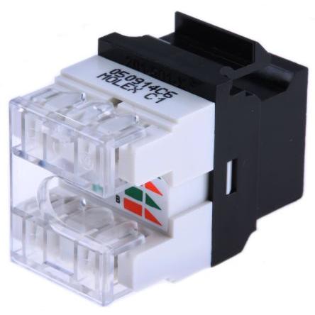 Molex Premise Networks Zástrčka, řada: KSJ, Kat6, počet portů: 8portový, Zástrčka, UTP, RJ45