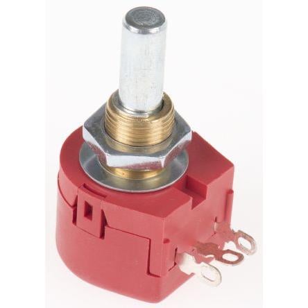 Potenciometr, průměr hřídele: 6.35 mm 1otáčkový, řada: TW 25 Ω 10 % 1 W TW1250KA Rotační, Montáž do panelu 1 TE