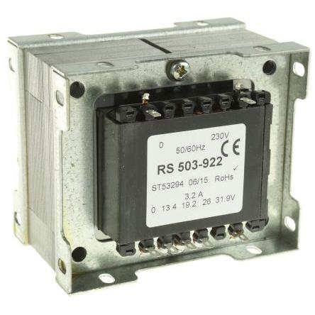 Transformátor pro montáž na podvozek 240 VA, počet výstupů: 1, sekundární napětí: 4.5 to 31.9 V ac RS PRO