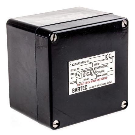 Bartec Rozvodná skříň Polyester Černá 122 mm 120mm řada GB 9 IP66 ATEX 90 mm