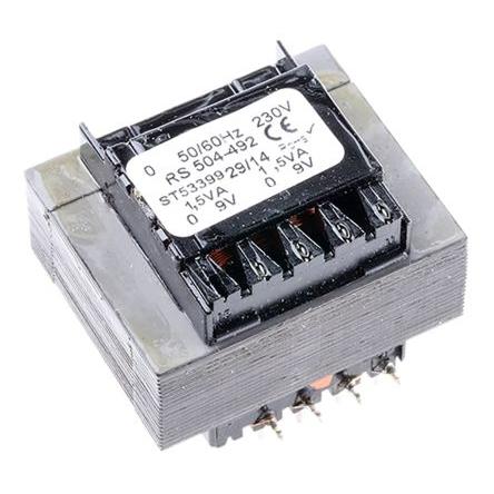 RS PRO Transformátor PCB, sekundární napětí: 5 to 24 V ac, počet výstupů: 2 Průchozí otvor 12 VA