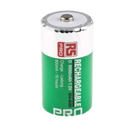 Nabíjecí baterie D 1.2 V NiMH HR20 8 Ah RS PRO