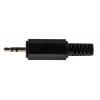 Lumberg Konektor jack, Kabel, Stereo, Pájecí Vnější, 2.5 mm 3 500mA barva Černá, orientace těla: Rovný, materiál