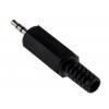 Lumberg Konektor jack, Kabel, Stereo, Pájecí Vnější, 2.5 mm 3 500mA barva Černá, orientace těla: Rovný, materiál