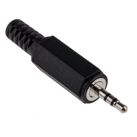 Lumberg Konektor jack, Kabel, Stereo, Pájecí Vnější, 2.5 mm 3 500mA barva Černá, orientace těla: Rovný, materiál