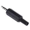 Lumberg Konektor jack, Kabel, Stereo, Pájecí Vnější, 3.5 mm 4 1A barva Černá, orientace těla: Rovný, materiál kontaktu: