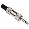 Lumberg Konektor jack, Kabel, Monofonní, Pájecí Vnější, 3.5 mm 4 1A barva Černá, orientace těla: Rovný, materiál