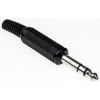 Lumberg Konektor jack, Kabel, Stereo, Pájecí Vnější, 6.35 mm 1 2A barva Černá, orientace těla: Rovný, materiál kontaktu: