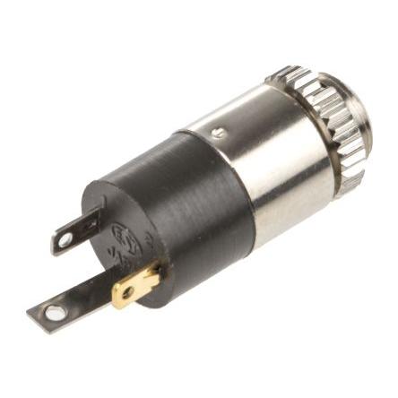 Lumberg Konektor jack, Montáž do panelu, Stereo, Pájecí Vnitřní, 2.5 mm 1 500mA barva Černá, orientace těla: Rovný,
