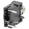 Lumberg Konektor jack, Průchozí otvor, Stereo, Pájecí Vnitřní, 3.5 mm 4 1A barva Černá, orientace těla: Pravý úhel,