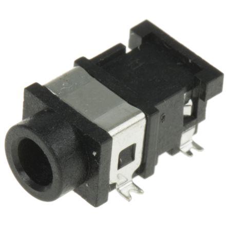 Lumberg Konektor jack, Povrch, Stereo, Pájecí Vnitřní, 3.5 mm 3 1A barva Černá, orientace těla: Pravý úhel, materiál