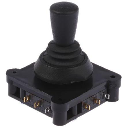 APEM Joystickový, řada: 1000 IP65 2osý Kuželovité Okamžité 5A Pájecí 250 V ac CO 50 °C -20 °C
